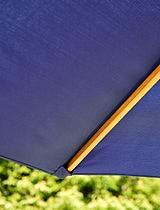 Parasol Solid Wood 3m Blue