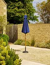 Parasol Solid Wood 3m Blue