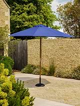 Parasol Solid Wood 3m Blue