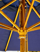Parasol Solid Wood 3m Blue