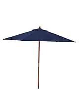 Parasol Solid Wood 2.5m Blue