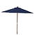 Parasol Solid Wood 2.5m Blue