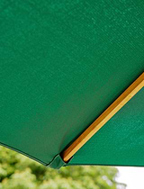 Parasol Solid Wood 3m Green