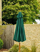 Parasol Solid Wood 3m Green