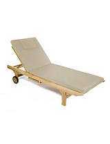 Winchcombe Sun Lounger Cushion Natural