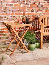 Hidcote Teak Butlers Tray 55cm x 40cm & Folding Stand
