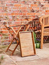 Hidcote Teak Butlers Tray 55cm x 40cm & Folding Stand