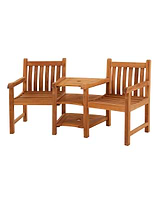 Ambleside Teak Companion Bench 2 Seater 165cm