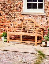 Lutyens Teak Bench 3 Seater 165cm