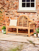Lutyens Teak Bench 3 Seater 165cm