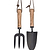 Horton Fork & Trowel Set Black