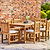 Marbrook Teak Table 150cm x 90cm & 6 Grisdale Armchairs