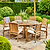 Churn Teak Round Table 150cm & 8 Henley Stacking Armchairs