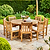 Churn Teak Table 150cm & 8 Grisdale Chairs