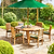 Churn Teak Table 160cm & 6 Henley Stacking Chairs