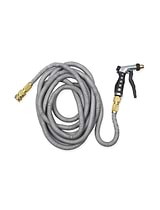 Hose Pipe with Adjustable Spray Gun 15M Grey