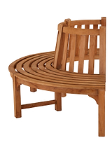 Half Tree Teak Bench 3 Seater