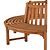 Half Tree Teak Bench 3 Seater