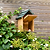 Littleworth Bird House Olive Green Pine Wood