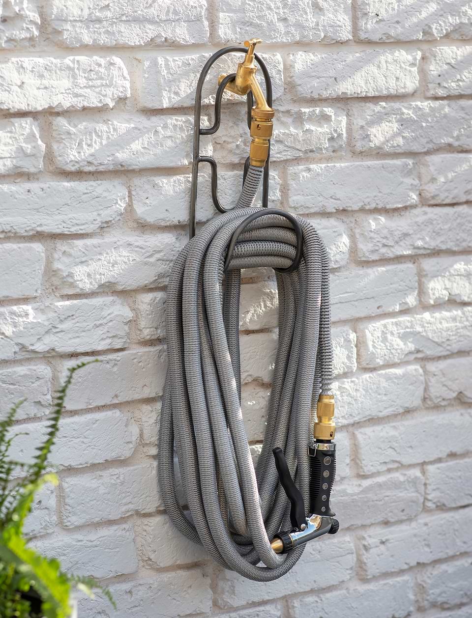 Hose Pipe with Adjustable Spray Gun 30M Grey