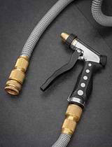 Hose Pipe with Adjustable Spray Gun 30M Grey