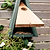 Littleworth Pitched Roof Bird House Olive Green Pine Wood