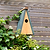 Littleworth Pitched Roof Bird House Olive Green Pine Wood