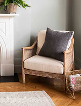 Kempsford Cushion 60x60cm Grey Wool