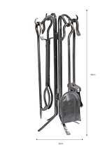 Batsford Fireside Tool Set Antique Pewter