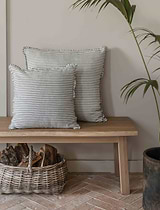 Boxwell Stripe Cushion 60x60 Ink
