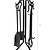 Batsford Fireside Tool Set Black