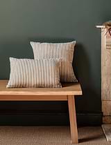 Charingworth Stripe Cushion 30x50 Charcoal