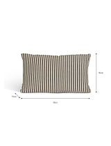 Charingworth Stripe Cushion 30x50 Charcoal