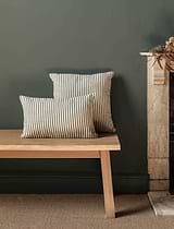 Charingworth Stripe Cushion 30x50 Forest Green