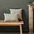 Charingworth Stripe Cushion 30x50 Forest Green
