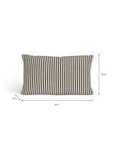 Charingworth Stripe Cushion 30x50 Forest Green