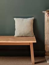 Charingworth Stripe Cushion 45x45 Forest Green