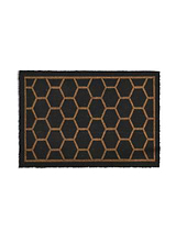 Hexagon Doormat Large Charcoal