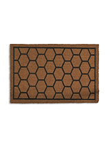 Hexagon Doormat Large Natural