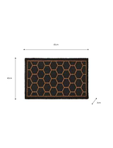 Hexagon Doormat Small Charcoal