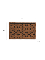 Hexagon Doormat Small Natural