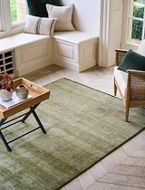 Falfield Rug 160x230cm Moss Green Wool