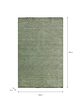 Falfield Rug 200x300cm Moss Green Wool