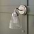 Fovant Bathroom Glass Wall Light Satin Nickel