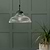 Fovant Fluted Glass Pendant Light Antique Bronze