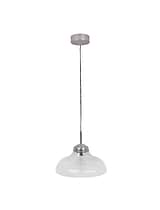 Fovant Fluted Glass Pendant Light Satin Nickel
