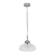 Fovant Fluted Glass Pendant Light Satin Nickel