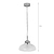Fovant Fluted Glass Pendant Light Satin Nickel