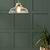Fovant Fluted Glass Pendant Light Satin Nickel