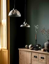 Fovant Glass Pendant Light Large Antique Bronze